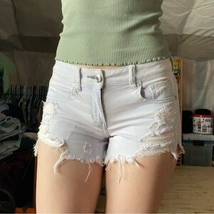 American Eagle Shorts, Size 0, Women’s Summer Bottoms, Jean Shorts, Distressed